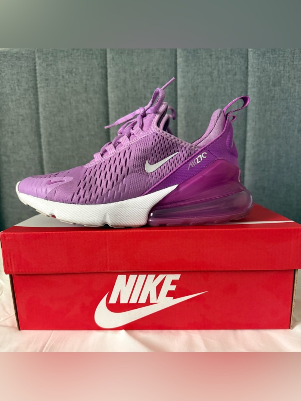 Nike Air Max 270 Rush Fuchsia/White Athletic Sneakers-rare color